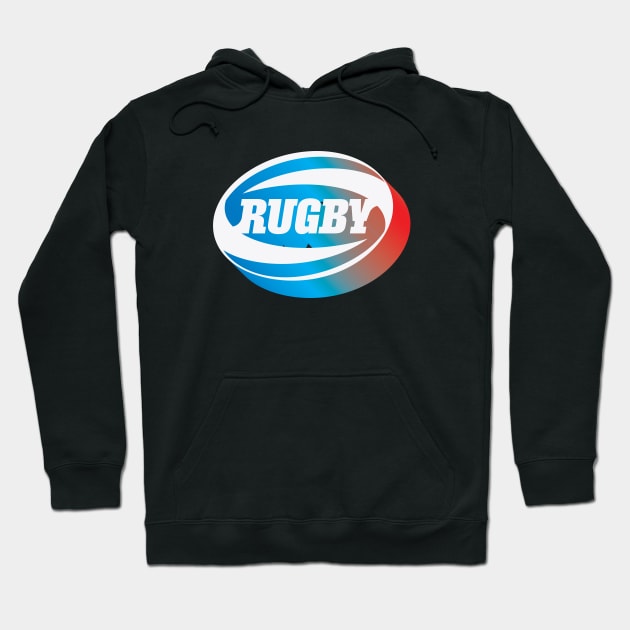 Rugby T-Shirt Hoodie by Vector Deluxe